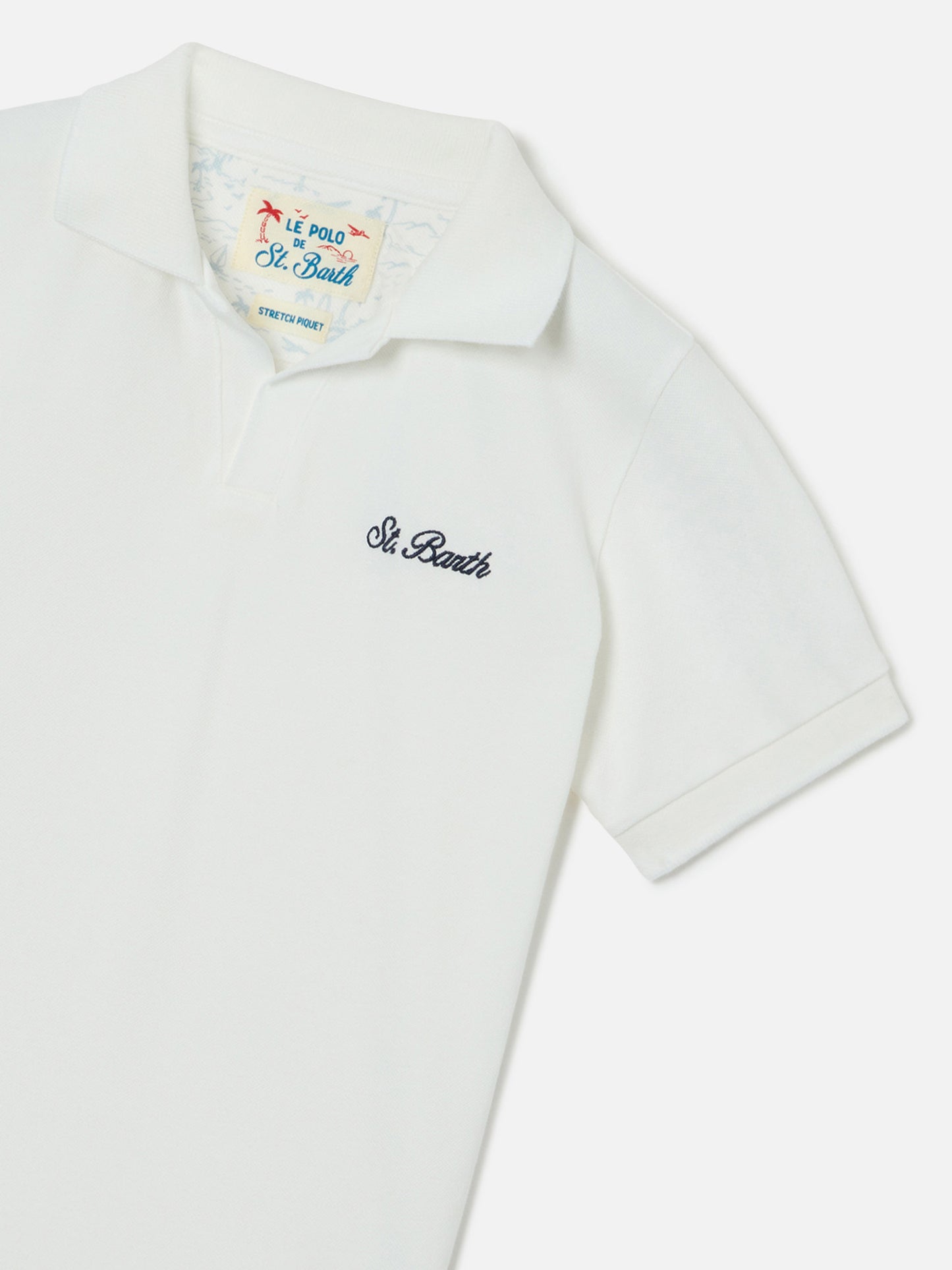 Weißes Charles Jr Poloshirt aus Piqué 