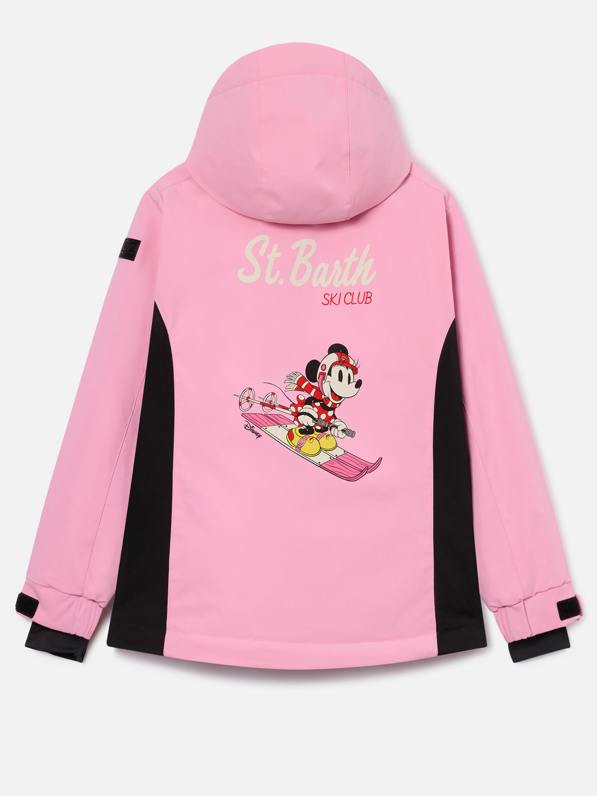 Rosa Skijacke Chavanette mit Minnie-Mouse-Print auf der Rückseite | Special edition 