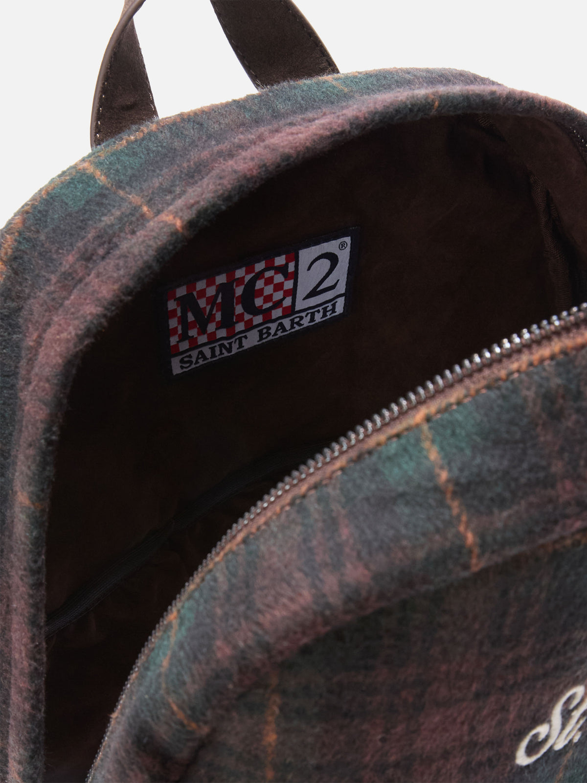 Zaino Cody in misto lana con motivo tartan