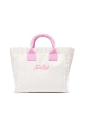 Handtasche Colette aus Baumwollcanvas mit Saint Barth-Logo-Patch
