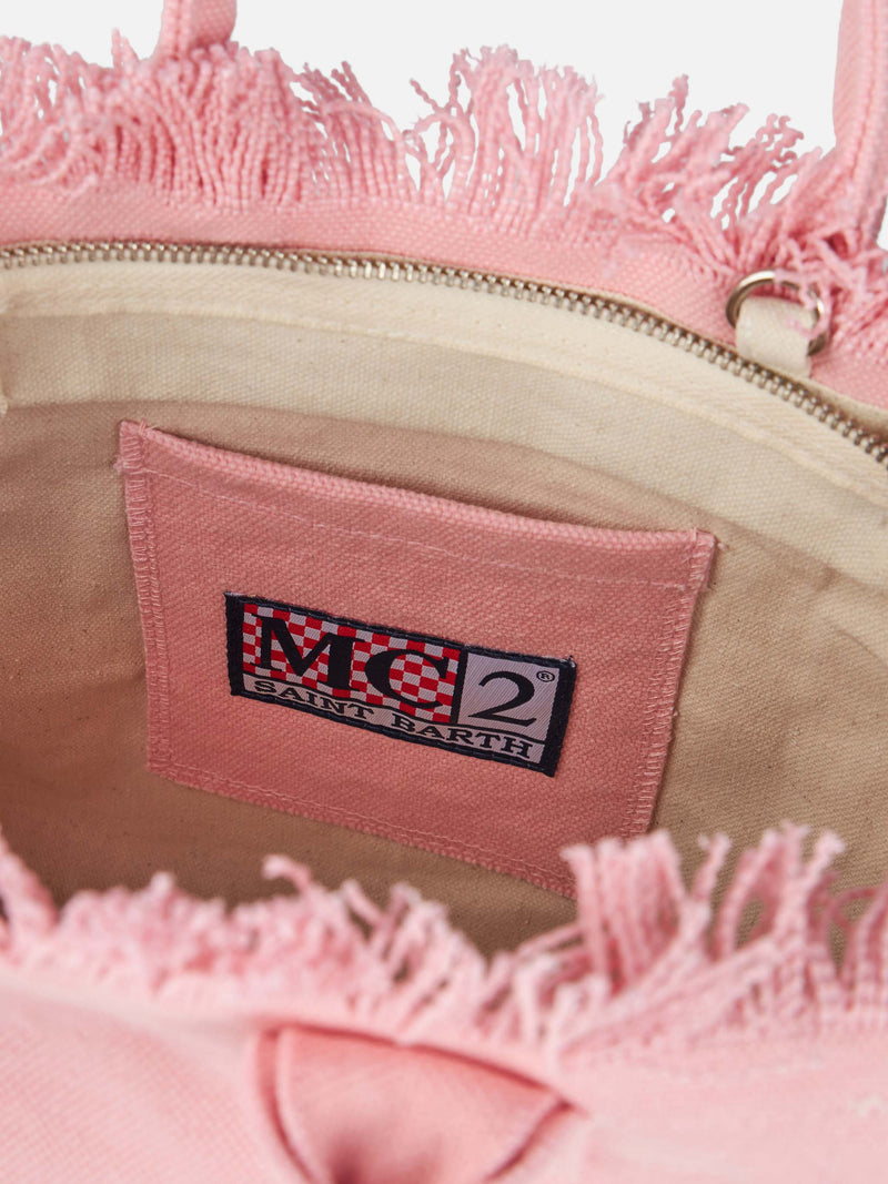 Borsa Colette in tela di cotone rosa