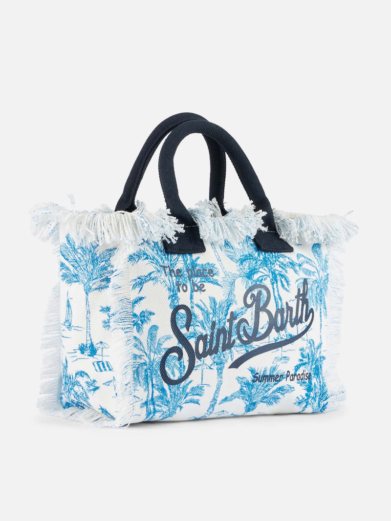 Borsa Colette in tela di cotone Toile de Jouy