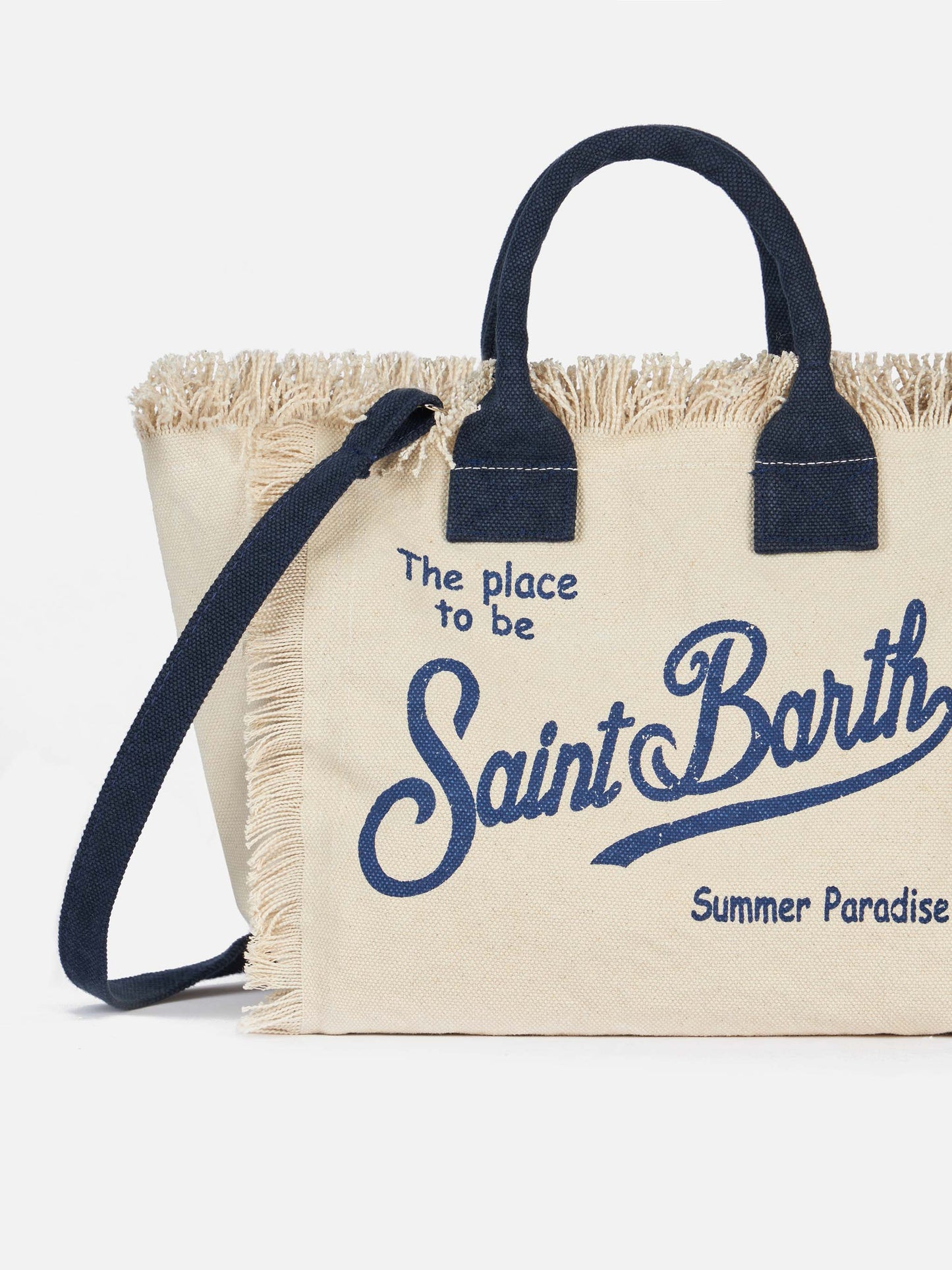 Borsa Colette in canvas di cotone bianco sporco