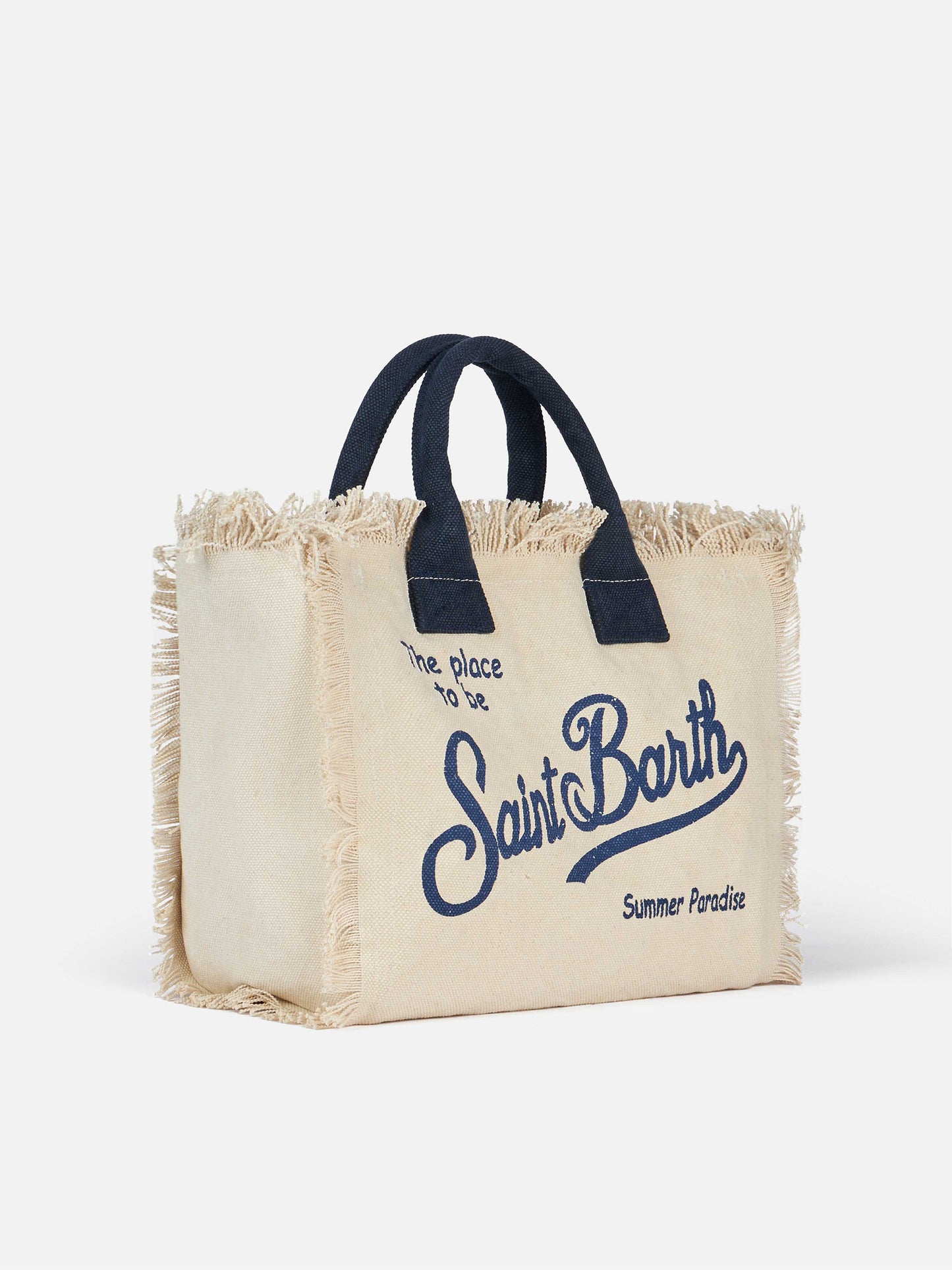 Borsa Colette in canvas di cotone bianco sporco