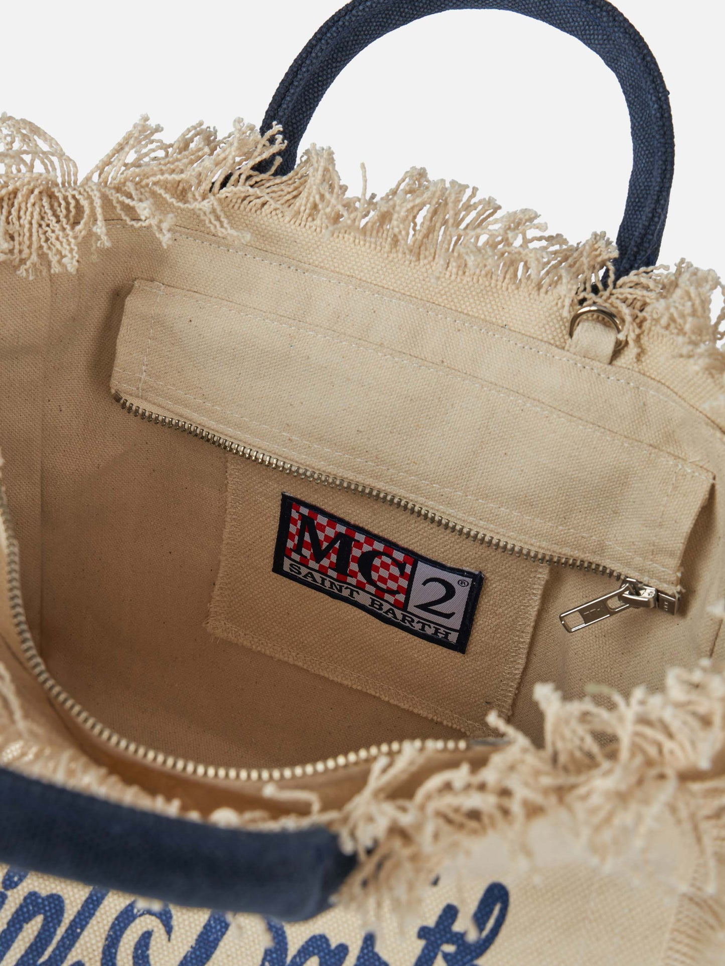 Borsa Colette in canvas di cotone bianco sporco