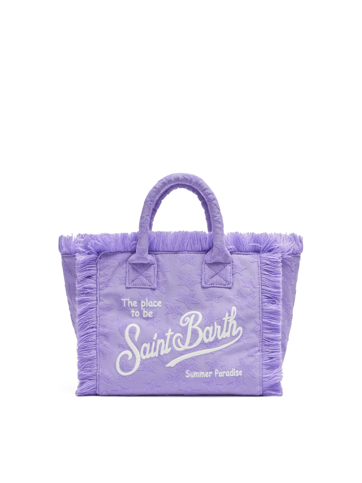 Borsa Colette in spugna lilla con stelle in rilievo