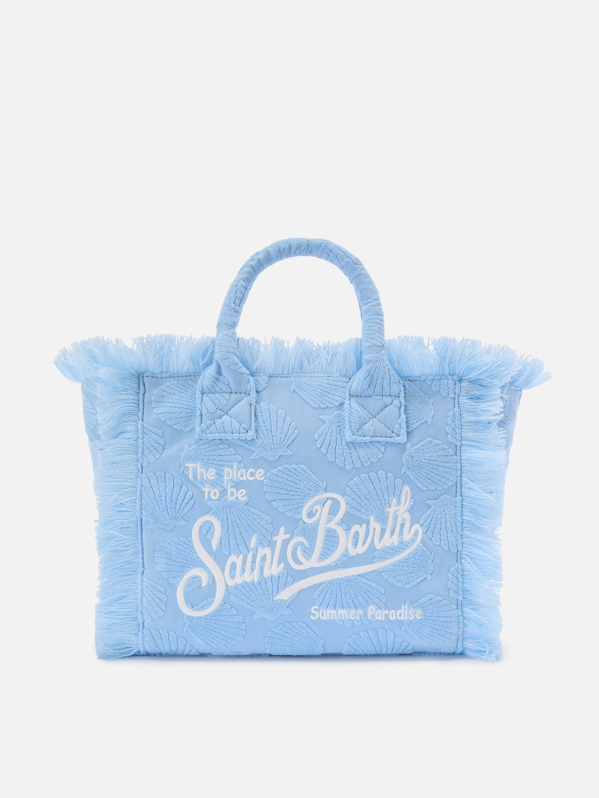Terry effect Colette bag with raised shell detail – MC2 Saint Barth