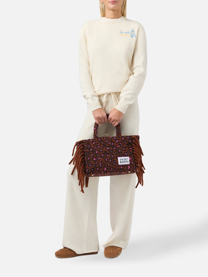 Colette Blanket handbag with animalier print