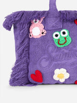 Borsa morbida multipatch in spugna viola Colette | BEEPY BELLA SPECIAL EDITION