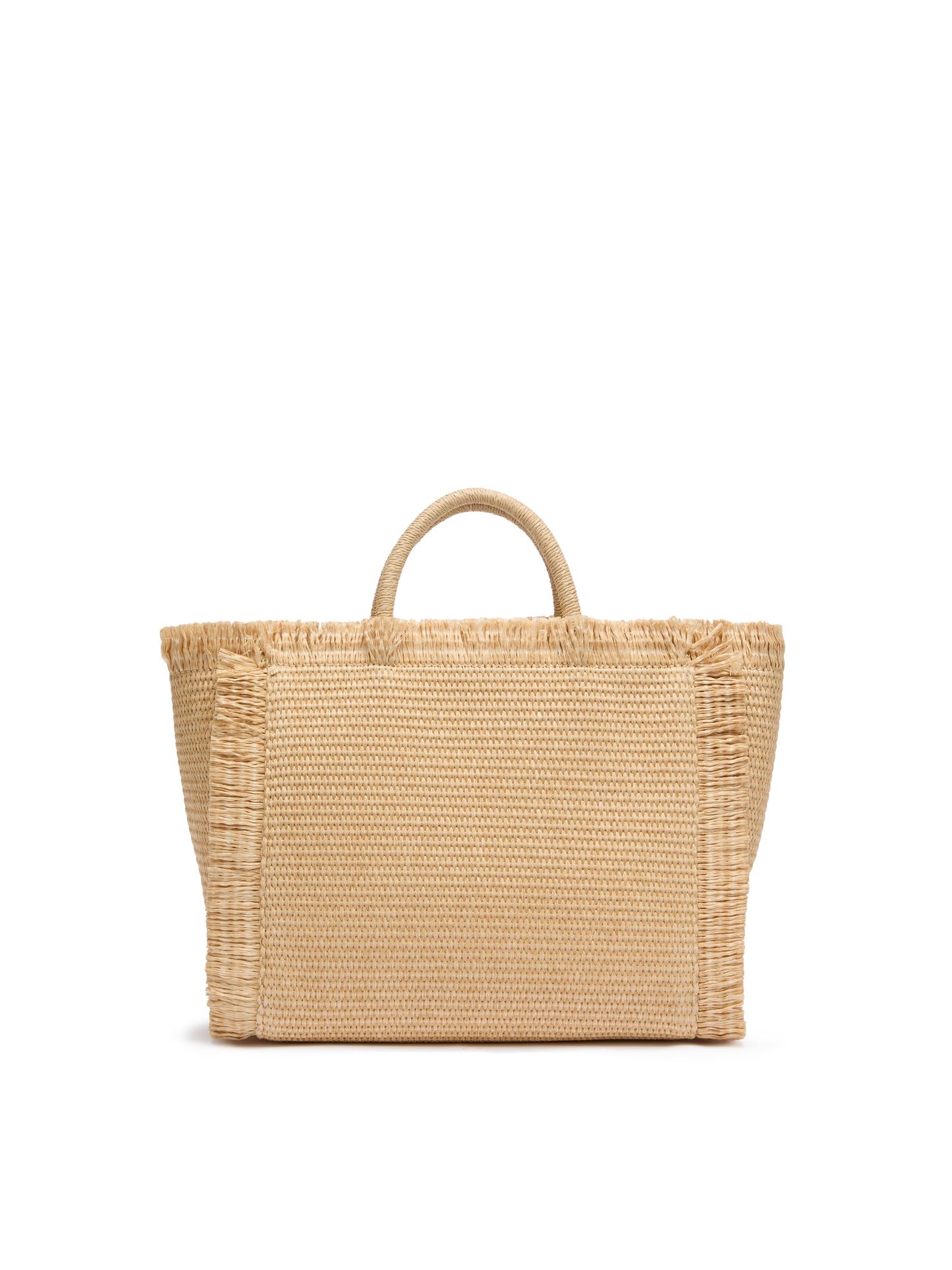 Colette – Handtasche in Strohoptik mit aufgesticktem kleinen Logo