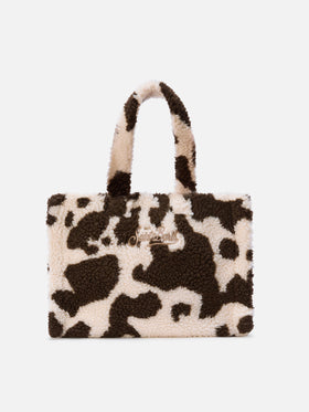 Colette Teddy Handtasche aus Kuhfell-Sherpa