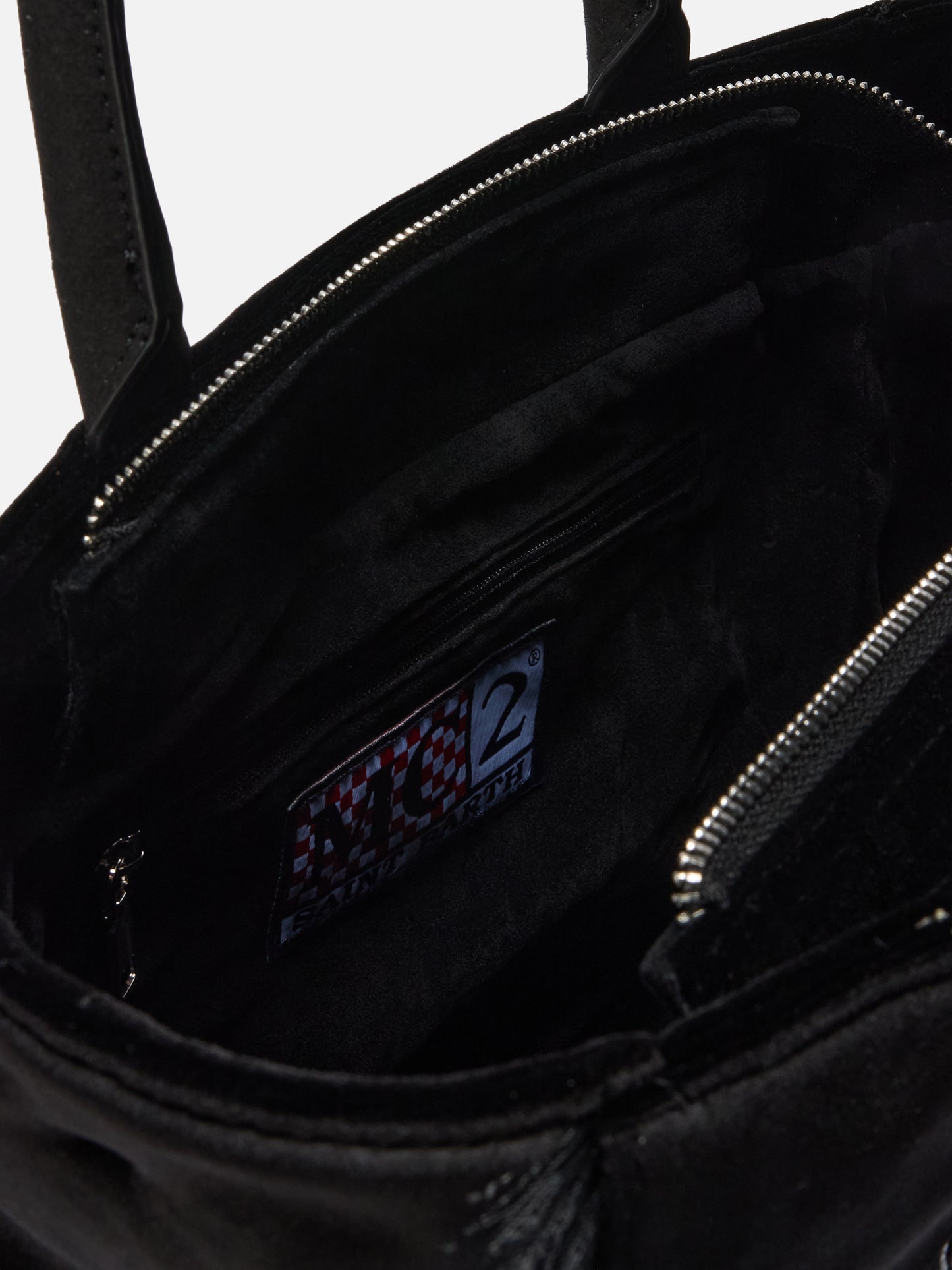 Borsa a mano Colette Velvet in velluto nero