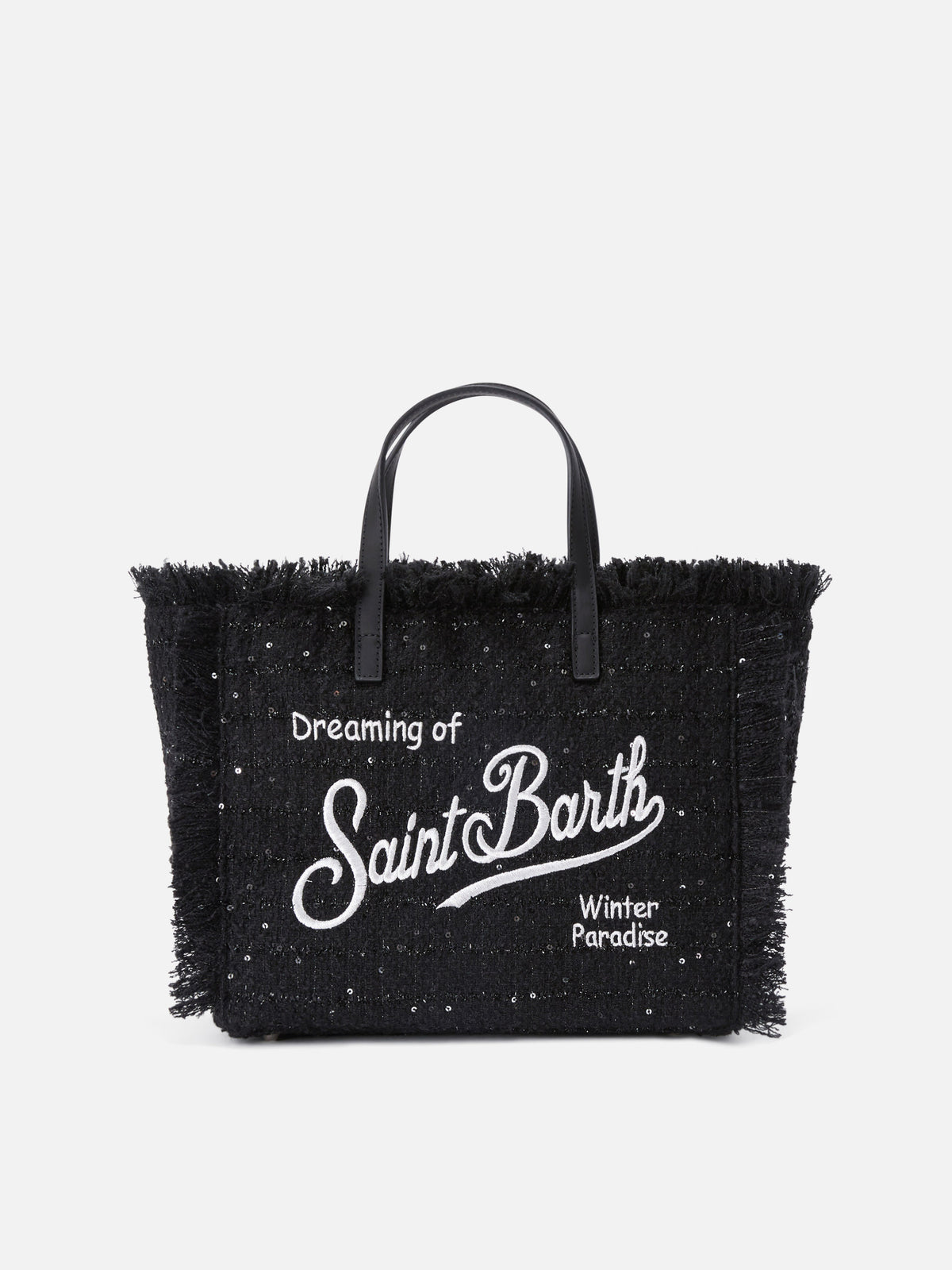 Black Colette bag with sequins and logo embroidery