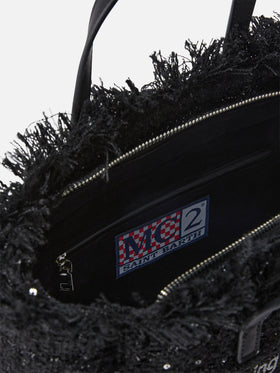 Black Colette bag with sequins and logo embroidery