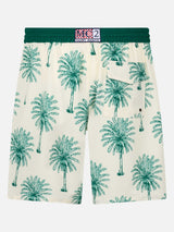 Man Comfort Surf Badeshorts mit Palmenprint