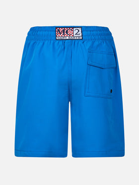 Boy Comfort Surf Jr swim shorts with Snoopy placed print