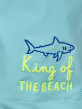 Boy Comfort swim shorts with King of the Beach embroidery