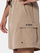 Man beige Comfort Travel swim shorts