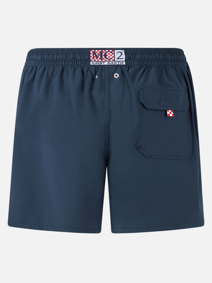 Man Comfort Badeshorts mit „Nel bere e nel mare“-Stickerei | INSULTI LUMINOSI SONDEREDITION