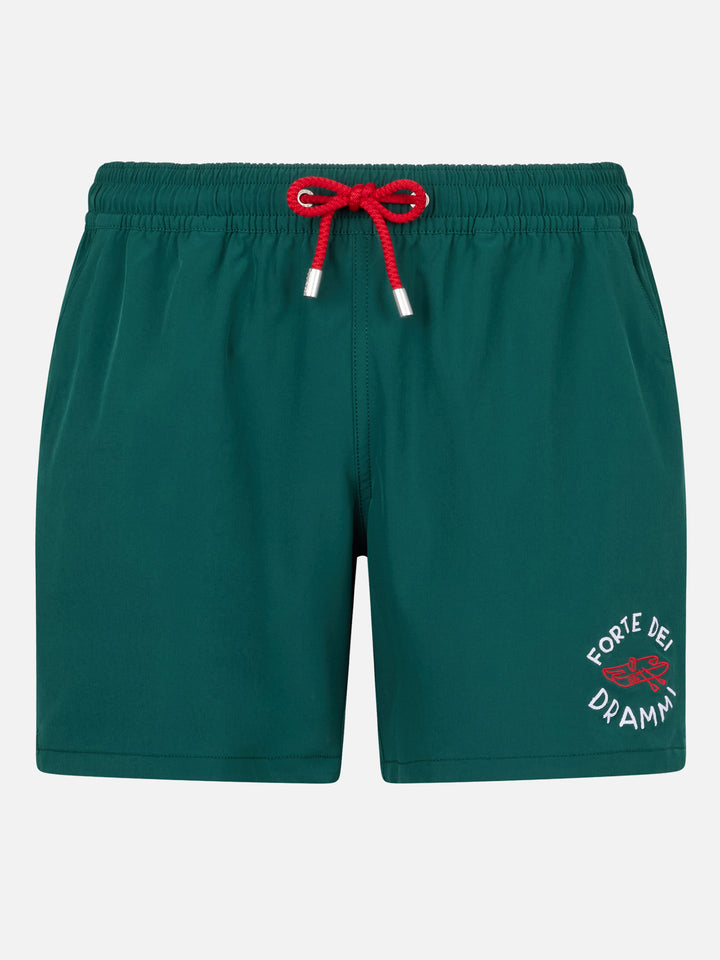 Man Comfort Badeshorts mit „Forte dei Drammi“-Stickerei | INSULTI LUMINOSI SONDEREDITION