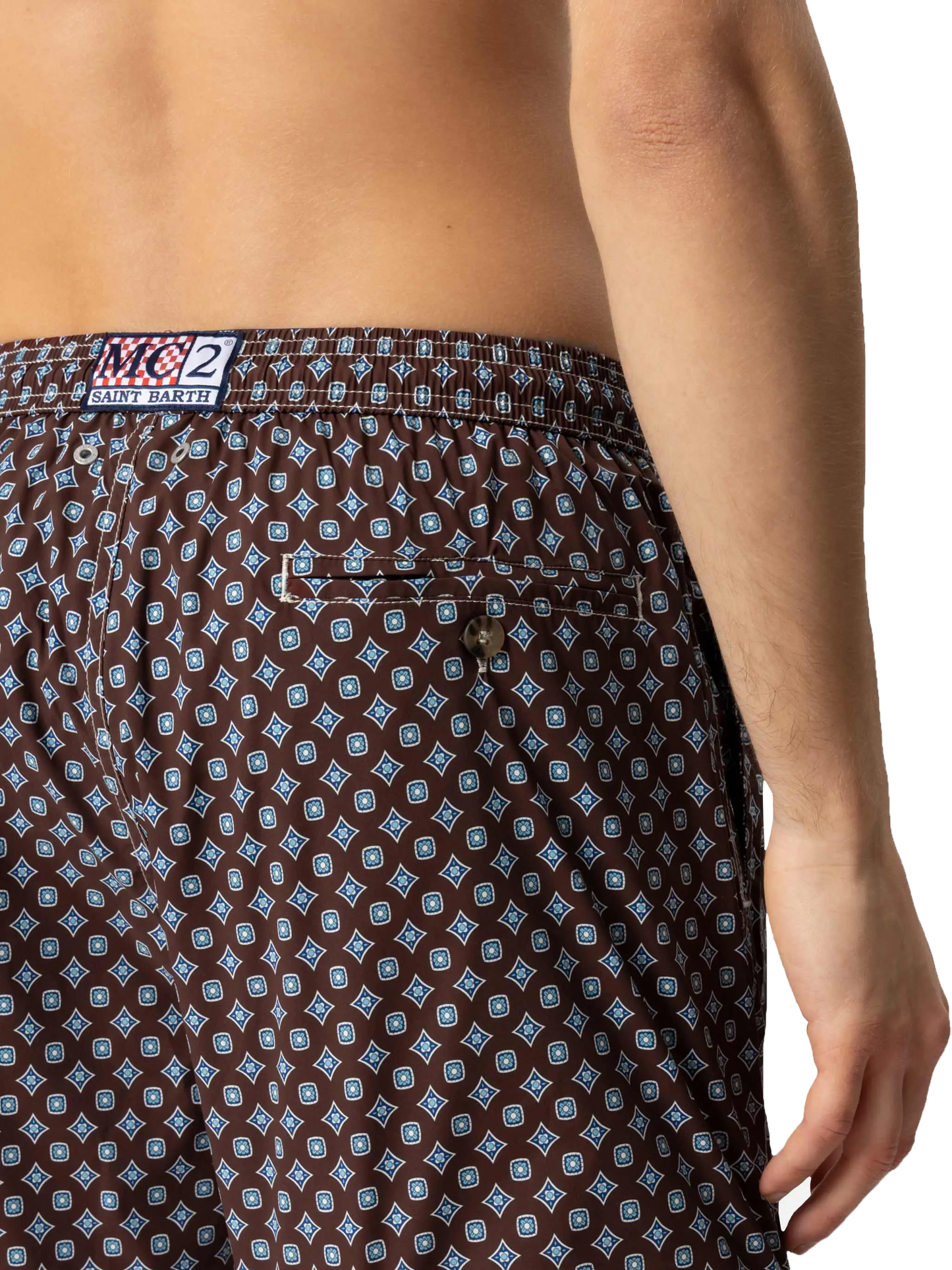 Badeshorts Comfort Light mit Krawatten-Print