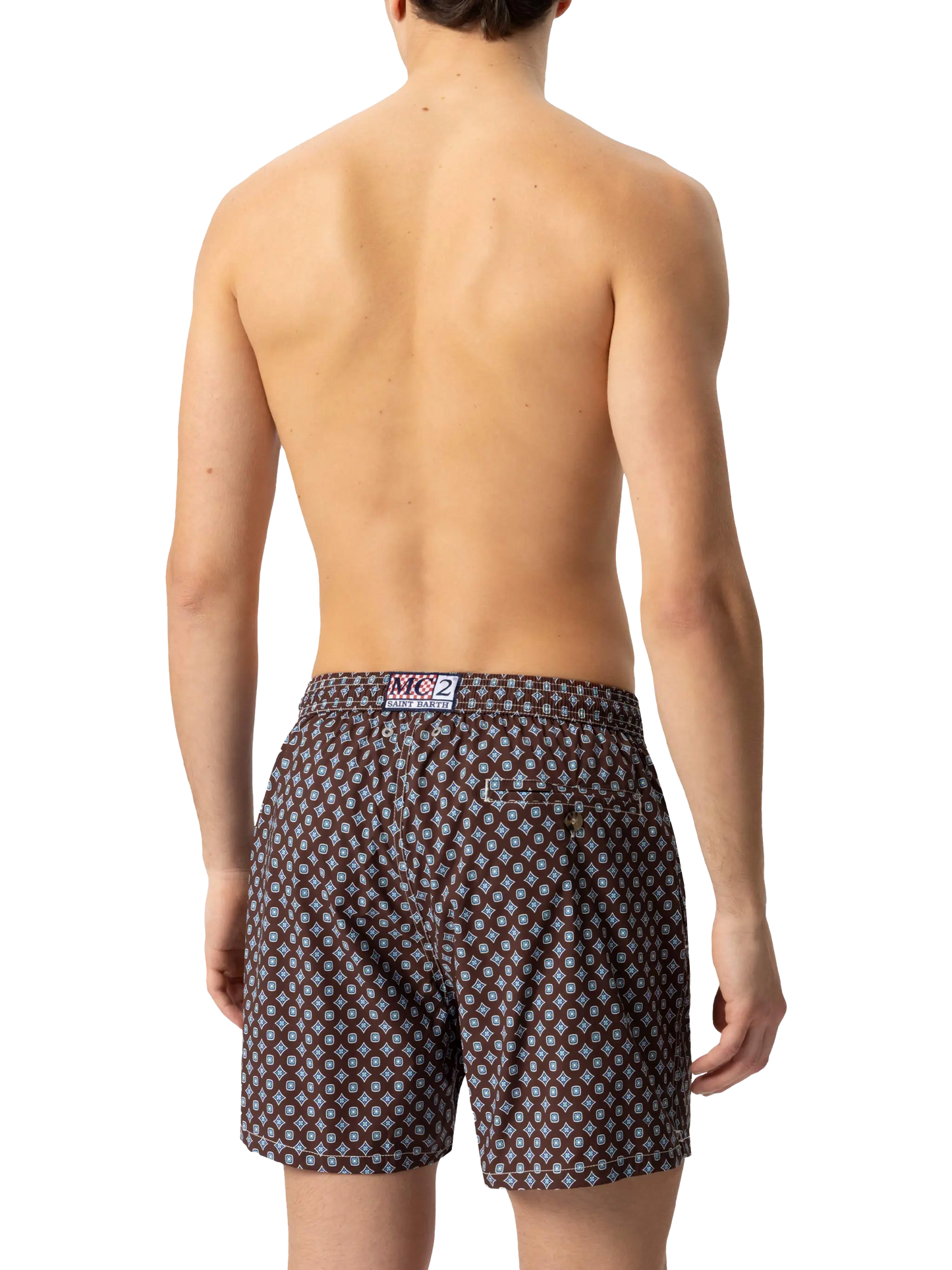 Badeshorts Comfort Light mit Krawatten-Print