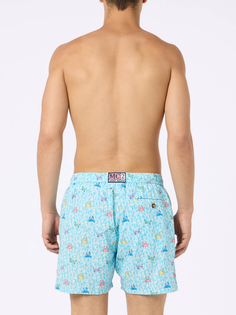 Man Comfort Light swim shorts with crabs print