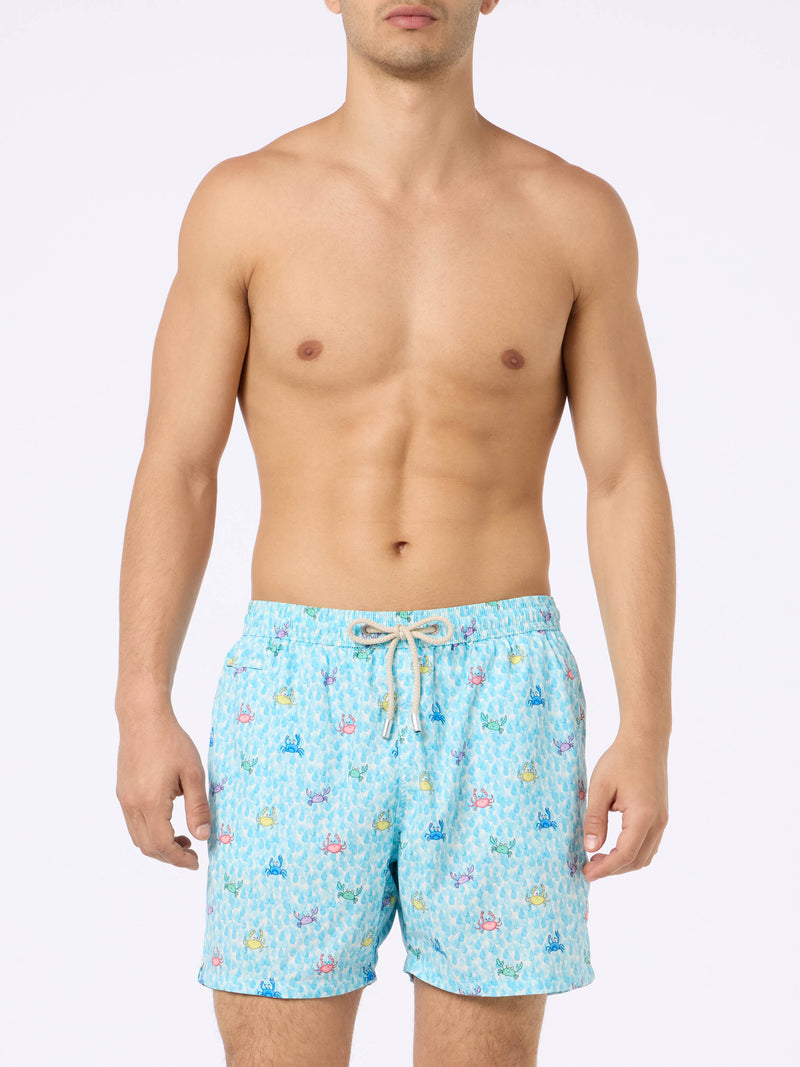 Man Comfort Light swim shorts with crabs print