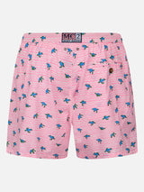 Man Comfort Light Badeshorts mit Meeresschildkröten-Print