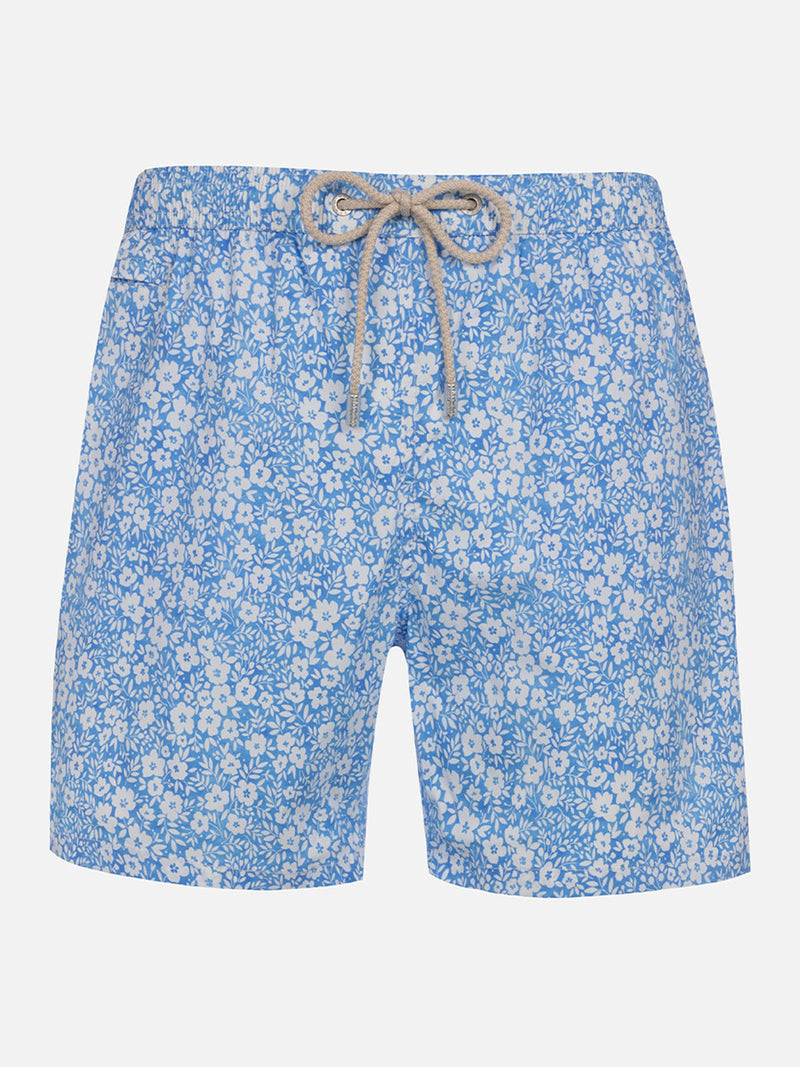 Man Comfort Light Badeshorts mit Blumendruck