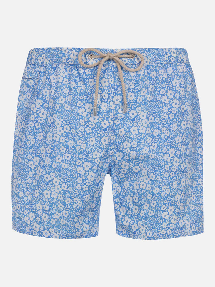 Costume classico elasticizzato Comfort Light con stampa fiori