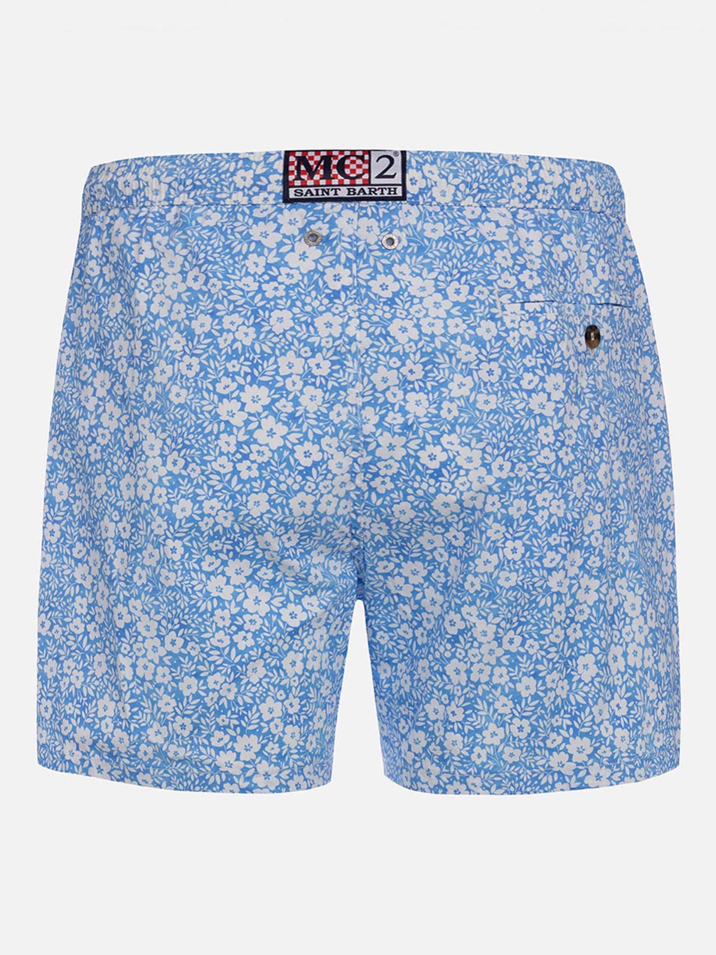 Bañador corto clásico elástico Comfort Light con estampado de flores 