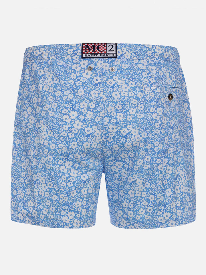 Costume classico elasticizzato Comfort Light con stampa fiori