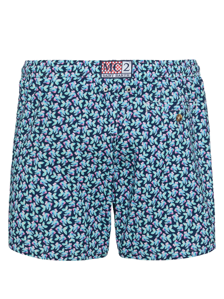 Comfort Light swim shorts with fish print - MC2 Saint Barth