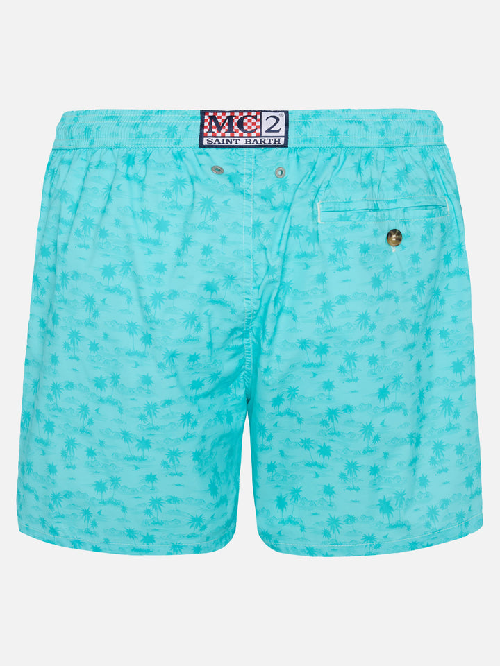 Costume mare Comfort Light con stampa hawaiana