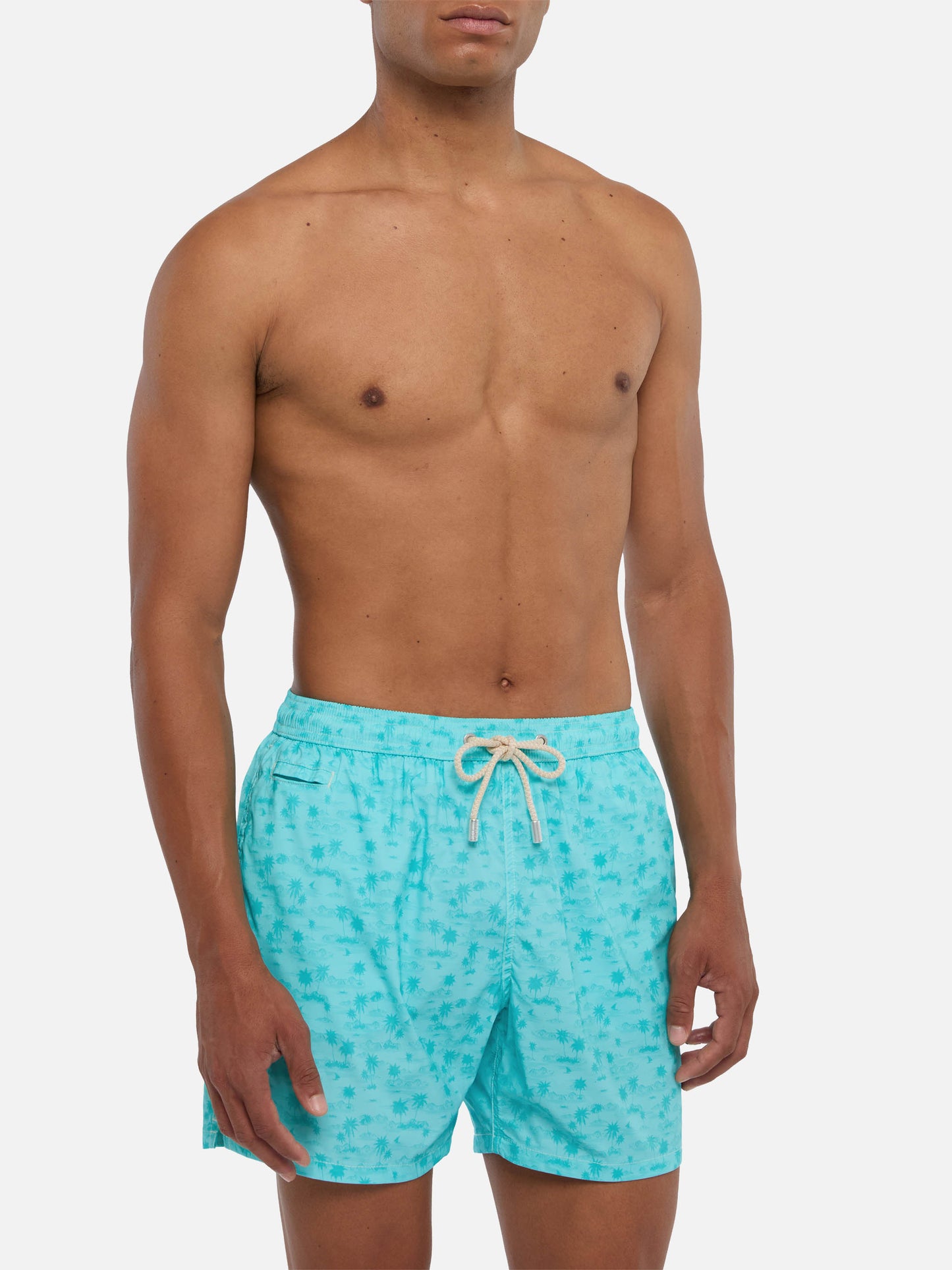 Costume mare Comfort Light con stampa hawaiana