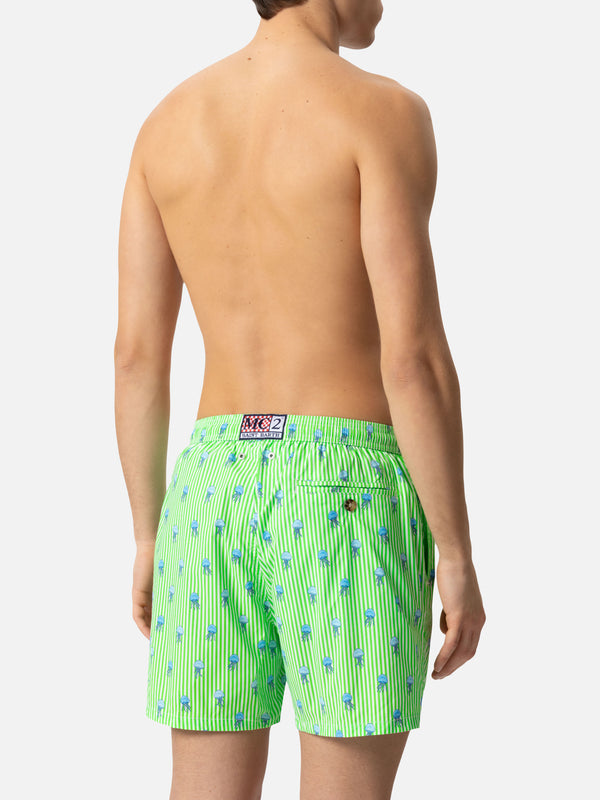 Comfort Light swim shorts with jelly fish print