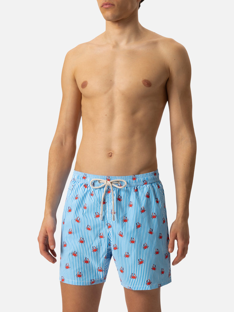 Comfort Light swim shorts with crabs print