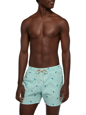 Badeshorts Comfort Light mit Seepferdchen-Print