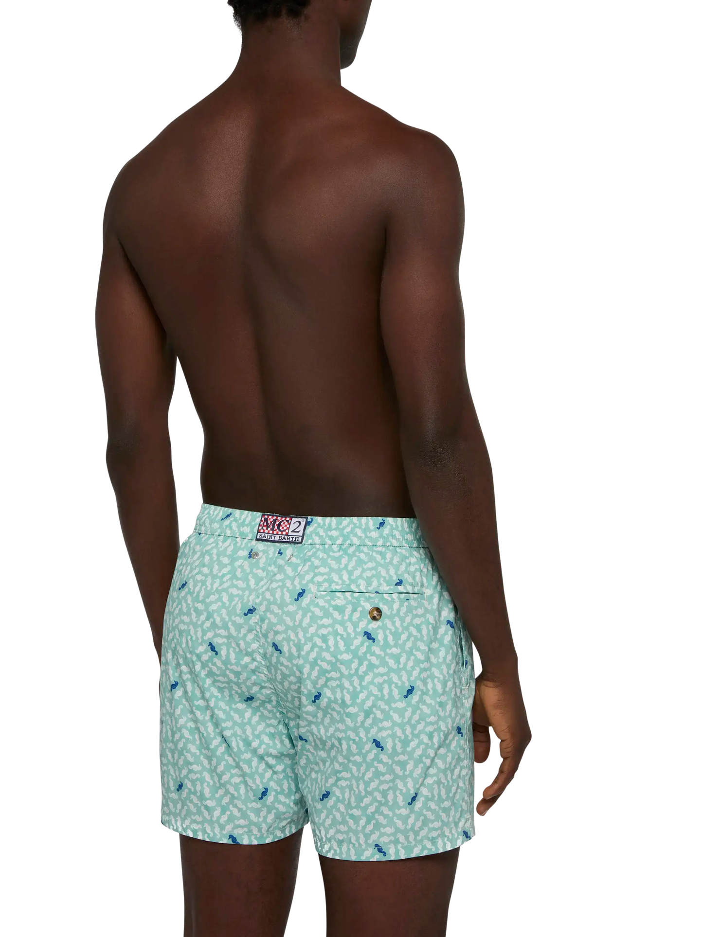 Badeshorts Comfort Light mit Seepferdchen-Print