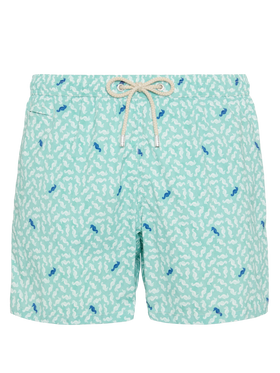 Comfort Light swim shorts with sea horse print