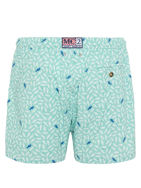 Comfort Light swim shorts with sea horse print