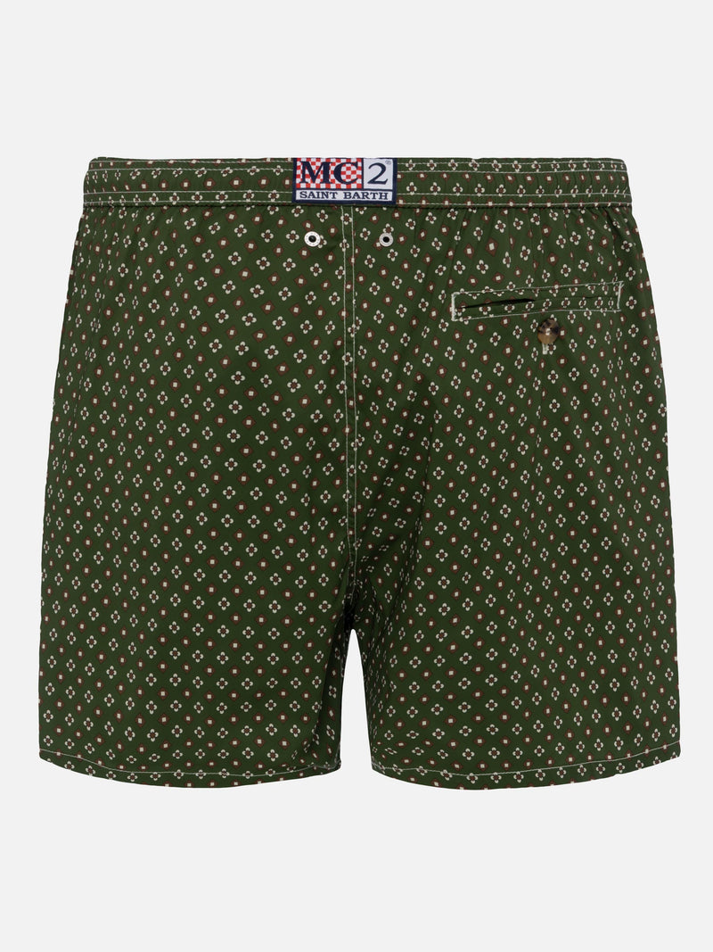 Comfort Light swim shorts with tie print