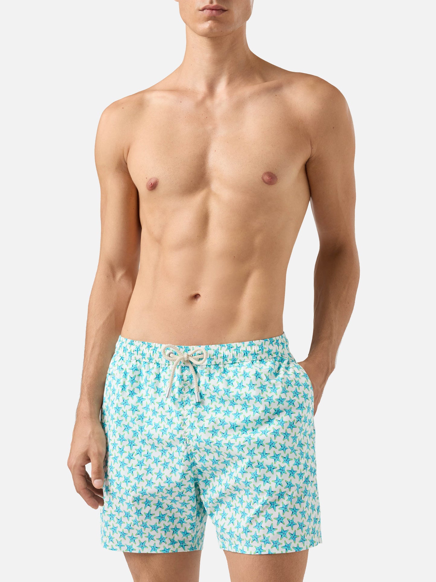 Comfort Light swim shorts with starfish print