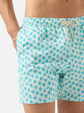Comfort Light swim shorts with starfish print