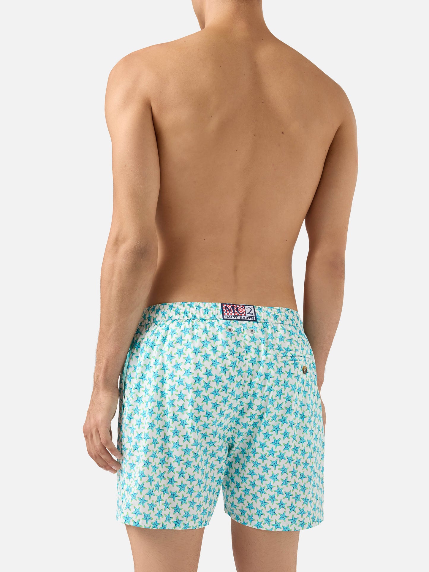 Comfort Light swim shorts with starfish print