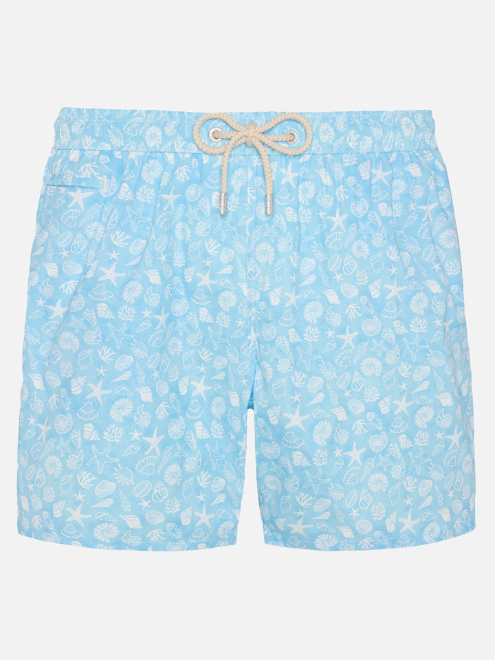 Costume mare Comfort Light con stampa conchiglie