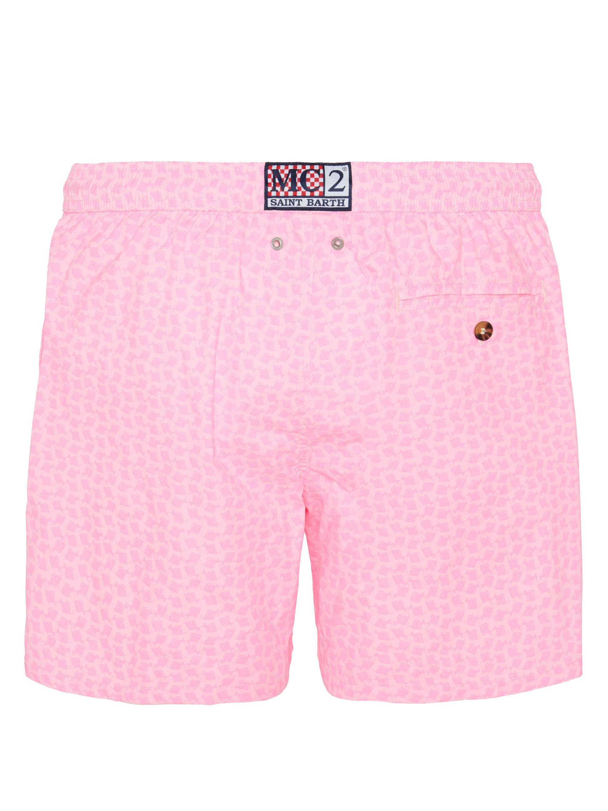 Comfort Light swim shorts with fish print - MC2 Saint Barth
