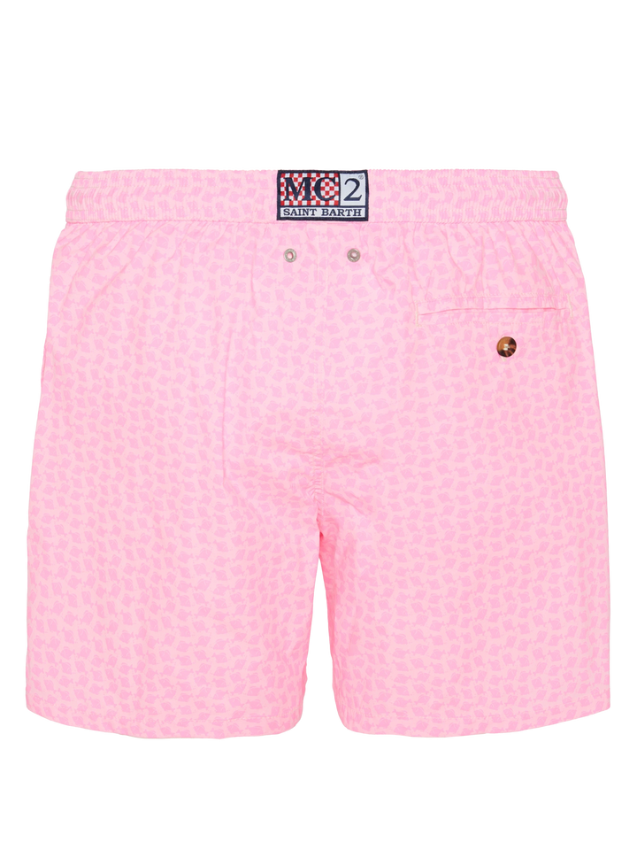 Comfort Light swim shorts with fish print - MC2 Saint Barth