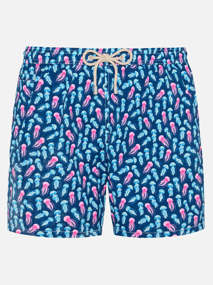 Comfort Light swim shorts with jellyfish print